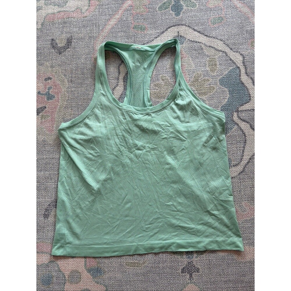 Lululemon Tank Top Racerback Teal Athletic Workout Womens 10